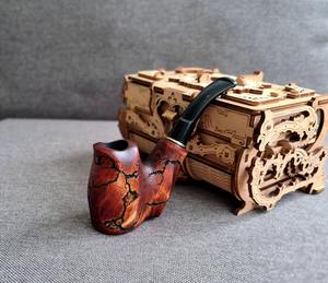 Pipa de fumar de madera premium, pipa de fumar de madera natural, pipa de fumar de madera rústica, pipa de tabaco hecha a mano a precio económico. - Product Image 6