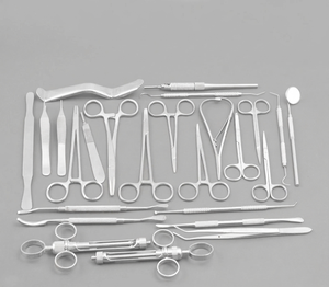Ensemble d'instruments chirurgicaux pour examen et extraction dentaire, 25 pièces, en acier inoxydable, manuel, source d'alimentation manuelle, aiguisé, classe I - Product Image 4