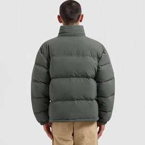 OEM ODM Men’s Fashion Puffer Padded <b>Jacket</b> Wholesale Custom Stand Collar Zipper Closure Windproof Thick Polyester Puffer <b>Jacket</b> - Product Image 2