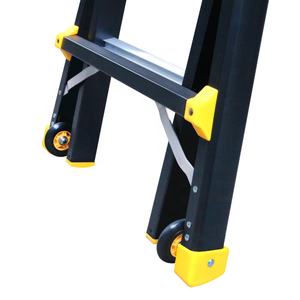 Escalera Plegable de Acero Inoxidable Moderna y Duradera, Estándar EN131, VIETLADDERS NVLB-44, Escaleras Portátiles Multiusos para Exteriores con Ruedas - Product Image 3