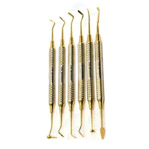 Instruments de remplissage composites à pointes revêtues de titane, instruments chirurgicaux dentaires, instruments chirurgicaux en titane, instruments dentaires plats en plastique - Product Image 1