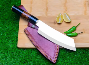 Couteau de chef LEGACY BLADES, forgé à la main, en acier à haute teneur en carbone, style japonais, manche en résine fait main, couteau de cuisine - Product Image 3
