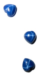 Zafiro Azul Estrella de 7x7 mm, 2 Quilates, Creado en Laboratorio, Cabujón Pulido con Efecto de Estrella de 6 Puntas para Joyería - Product Image 6