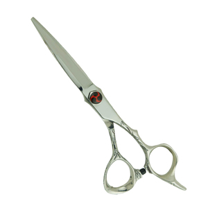 Ciseaux de barbier professionnels en acier inoxydable, ciseaux de coupe de cheveux, poignée personnalisée avec logo, ciseaux de coiffure de salon, poignée diamantée - Product Image 1