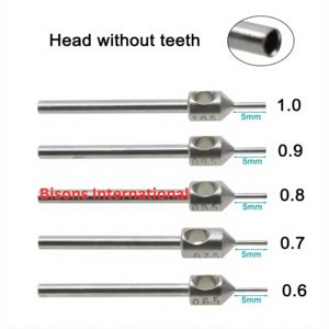 Bisons International Wholesale Manual Medical Orthopedic Set Hair Transplant Punch Serrated Serrated FUE Punch Follicle - Product Image 1