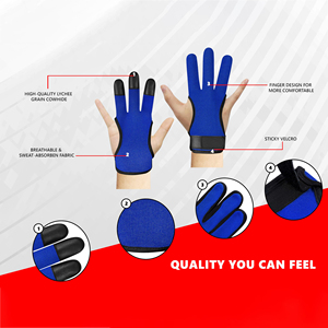 Soft <b>Touch</b> Archery Finger Tab <b>Glove</b> For Traditional Archery Fans Classic Polyester Look With Modern Safety Features Included - Product Image 4