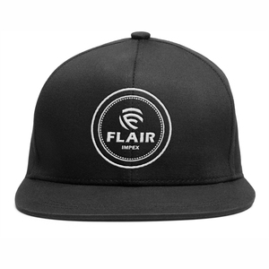 Gorra Snapback Personalizada de 6 Paneles con Visera Plana – Gorra de Algodón Sarga Negro Azabache Premium para Streetwear al por Mayor OEM - Product Image 1