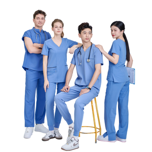 Tenues médicales en toile de rayonne/PE/Spandex pour femmes - Combinaison confortable pour salon de beauté et vêtements d'hôpital - Fournisseurs VN - Faible MOQ - OEM/ODM - Product Image 1
