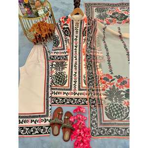 ชุดเสื้อและพลาสโซชุดปาร์ตี้ของนักออกแบบหญิงพร้อม dupatta หรูหราและมีสไตล์ - Product Image 2