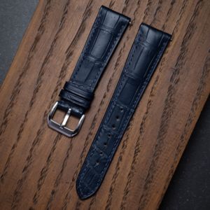 Bracelet de montre en cuir d'alligator américain véritable haut de gamme LUXOR, longueur personnalisée, plusieurs couleurs, fabricant OEM de luxe, export - Product Image 1