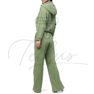 Nuevo Conjunto Deportivo Personalizado con Logotipo, Top Corto, Pantalones Deportivos y Sudadera con Capucha para Mujer, 100% Algodón - Product Image 3