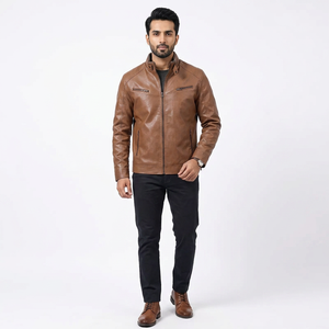 Custom Faux Leather <b>Jacket</b> Latest Design Outwear Male PU Leather Coats Top Quality Motorcycle <b>jacket</b> for <b>men</b> - Product Image 1