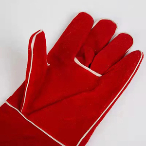 New Trending Welder Work <b>Gloves</b> High Quality Cowhide Leather Molten Metal Splash Test <b>Type</b> B Long Cuff Full Finger Welding <b>Glove</b> - Product Image 6
