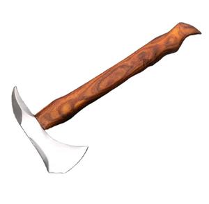 โรงงานผลิตขวานเหล็กดามัสกัสแบบสองใบมีด รับผลิตตามสั่ง (OEM/ODM) สำหรับงานอุตสาหกรรม ผลิตด้วยมืออย่างมืออาชีพ เหมาะสำหรับการล่าสัตว์กลางแจ้ง มีจำหน่าย - Product Image 1