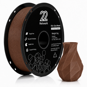 Filamento PLA+ Coco Brown 22Network al por Mayor, Bobina de 1KG, 1.75mm, Filamento para Impresora 3D Industrial, Alta Velocidad 300mm/s, OEM ODM - Product Image 1