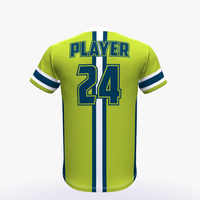 Maillot de baseball léger et respirant avec impression personnalisée du nom et du numéro de l'équipe, vêtement d'entraînement à manches courtes