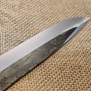 มีดใบเปล่าทำมือแบบกำหนดเอง Jexmoo พร้อมใบมีดเหล็กคาร์บอนและปลอกหนัง - ของขวัญสำหรับเชฟ - Product Image 6