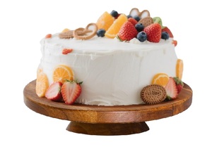 Supporto <span class=keywords><strong>per</strong></span> torta in legno di acacia, piatto da portata in legno <span class=keywords><strong>per</strong></span> antipasti e dessert, 10 pollici - Product Image 1