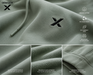 Sudaderas con Capucha Personalizadas Ecológicas para Mujer, Color Sólido, Algodón/Felpa, Transpirables, Ropa Casual, Sudaderas con Capucha de Felpa Reciclada OEM - Product Image 4