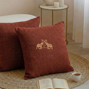 Housse de coussin en coton uni, douce, respirante et de haute qualité pour canapé, maison, hôtel et décoration extérieure - Product Image 3