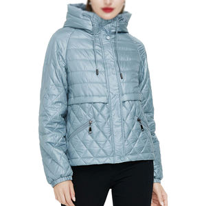 Men and Women Winter <b>Waterproof</b> Breathable Windproof Eco-Friendly Cotton Puffer <b>Jacket</b> | Solid Hooded Quilted Coat Zipper <b>Parka</b> - Product Image 1