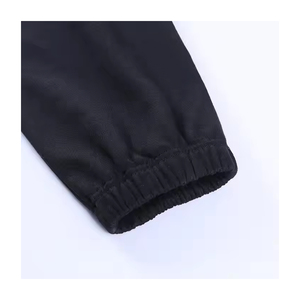 <b>Men's</b> Black Sweatpants With <b>White</b> Side Stripe Print Elastic Waist Drawstring Street Style Knitted Polyester <b>Pants</b> - Product Image 3