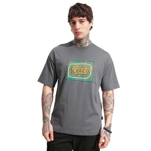 Camiseta de gran tamaño de alta calidad para hombre, camiseta informal de algodón con estampado Eterna, ropa de calle personalizada, logotipo frontal, diseño Saint - Product Image 1