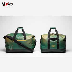 Sacs de sport à bandoulière pliables, imperméables, avec fermeture éclair, grande capacité, écologiques, avec logo personnalisé sublimé, pour unisexe - Product Image 3