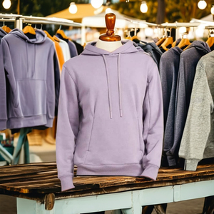 เสื้อฮู้ดผู้ชายผ้าฝ้ายแบบสวมหัว, เสื้อฮู้ดสไตล์สตรีทแวร์มีฮู้ด - Product Image 5