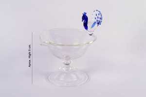 Porte-bougie en verre artisanal en forme de lotus, 13 cm, support décoratif en cristal pour bougie, résistant à la chaleur, pour la décoration de Noël à la maison - Product Image 3