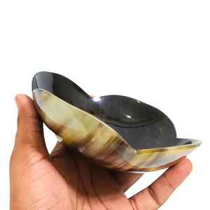 Ensemble de bols en corne naturelle, faits à la main, élégants, durables, design artisanal unique, décoratifs, écologiques, émaillés, lavables au lave-vaisselle - Product Image 1