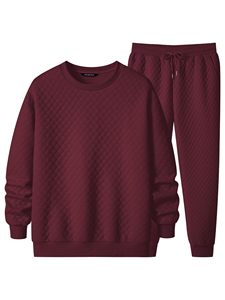 Conjunto de Sudadera con Capucha Acolchada y Bordada Negra para Hombre, Corte Regular, Informal, Tejido de Poliéster, Ropa de Invierno Impermeable - Product Image 2