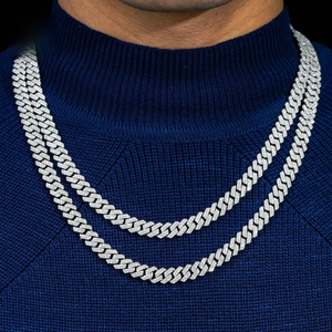 925 Sterling <b>Silver</b> 8MM Infinity Link Chain Necklace VVS Moissanite Diamond Hip Hop Jewelry Iced Out Sparkling <b>Choker</b> Men - Product Image 3