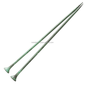 Ensemble d'aiguilles à tricoter de 4 mm 35 cm, pointe simple et circulaire, aiguille droite pour pull, sûre et lisse pour le fil et la main - Product Image 1