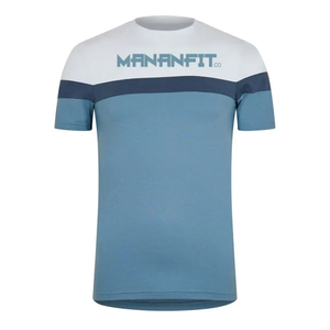 Men's Black Short Sleeve T-<b>Shirt</b> With Blue <b>Flame</b> Print Back Design Street Style Regular Fit O-Neck Jersey Cotton - Product Image 2