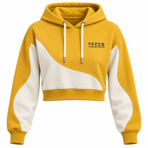 Sudadera Corta con Capucha para Gimnasio, Estilo Invernal, con Logotipo Personalizado en la Parte Delantera, 100% Algodón Felpa, para Mujer, Color Negro - Product Image 2