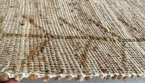 Tapis en jute tissé à la main, de couleur naturelle, écologique, indien, pour intérieur, au design texturé, prix fabricant directement de l'usine. - Product Image 3