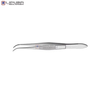 กรรไกรจับกระจกตา GRAEFE Iris Forceps แบบปลายโค้งมนพิเศษ เครื่องมือแพทย์ผ่าตัดคุณภาพสูง ผลิตจากเหล็กกล้าไร้สนิม สำหรับการผ่าตัดตา - Product Image 2
