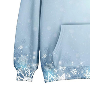 Sweat à capuche vintage épais avec poche, doublure polaire, coupe oversize, vierge pour sublimation, pour hommes - Product Image 5