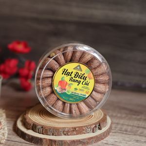 163g <b>Round</b> <b>Gift</b> <b>Box</b> of Organic Premium Unshelled Roasted Cashew Nuts W180 Buttery & Salty - Direct Factory Wholesale Price - Product Image 3