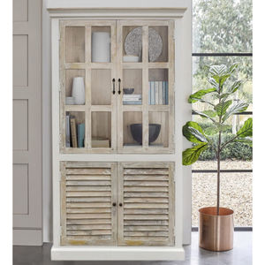 Armoire autoportante portable en bois de manguier massif de style indien pour la maison, la cuisine, le rangement décoratif, les restaurants et l'usage domestique - Product Image 1