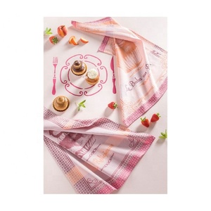 Chic Floral Brodé De Haute Qualité Pur 100% Coton Matériel Gaufre En Gros Personnalisé En Vrac Hôtel Vente Chaude Serviettes De Cuisine - Product Image 5