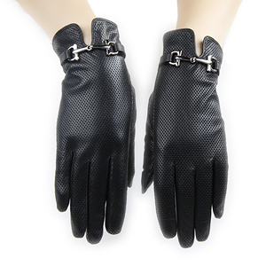 Premium Women Leather Dress <b>Gloves</b> Soft Lambskin Winter Fashion <b>Gloves</b> <b>Touchscreen</b> Custom Logo Wholesale Supplier - Product Image 1