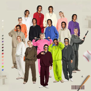 Conjunto Deportivo de 2 Piezas para Hombre, Sudadera con Capucha y Pantalones Deportivos Holgados de Felpa, 100% Algodón de Alta Calidad, Personalizado, 2026 - Product Image 3