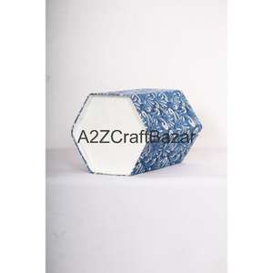 Contenedor de Basura Plegable Hexagonal para Exteriores, con Diseño Elegante de Algodón y Cartón, para una Vida Sostenible y Uso en Interiores/Exteriores - Product Image 5