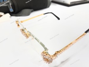 VVS Moissanite Diamond <b>Rimless</b> Photochromic <b>Sunglasses</b> 925 Sterling Silver Lightweight Hip Hop Luxury Statement - Product Image 3