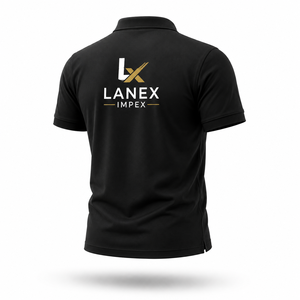 เสื้อโปโลสีดำปักโลโก้ตามสั่งสำหรับผู้ชาย |   เสื้อโปโลยูนิฟอร์มบริษัท โพลีเอสเตอร์พรีเมียม |   เสื้อโปโลสำหรับกอล์ฟและชุดทำงาน ระบายอากาศได้ดี แห้งเร็ว - Product Image 3