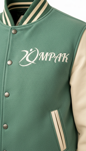 Professional American Style Quilted Lining Winter Hooded Varsity <b>Jacket</b> with Front Logo Unisex Retro High School - Product Image 5