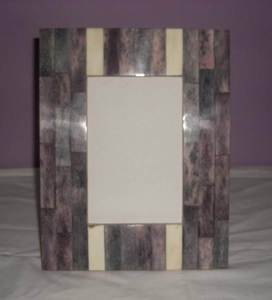 Cadre photo artisanal en nacre, incrustation de coquillages de qualité supérieure, durable et élégant, décoration murale pour la maison - Product Image 2
