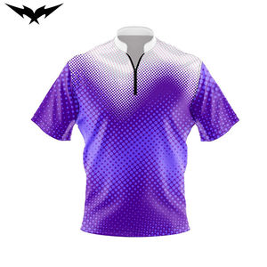 Maillot de bowling personnalisé à séchage rapide avec logo, chemises de bowling pour hommes personnalisables pour équipe et club, maillot vintage à fermeture éclair - Product Image 1